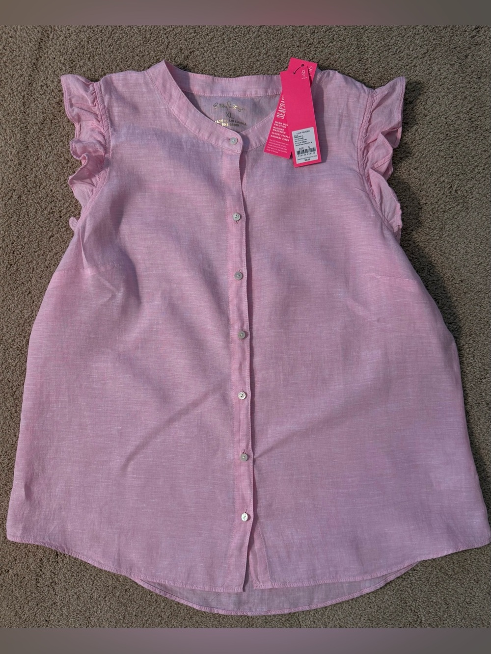 🆕 LILLY PULITZER BRIETTE BUTTON DOWN TOP